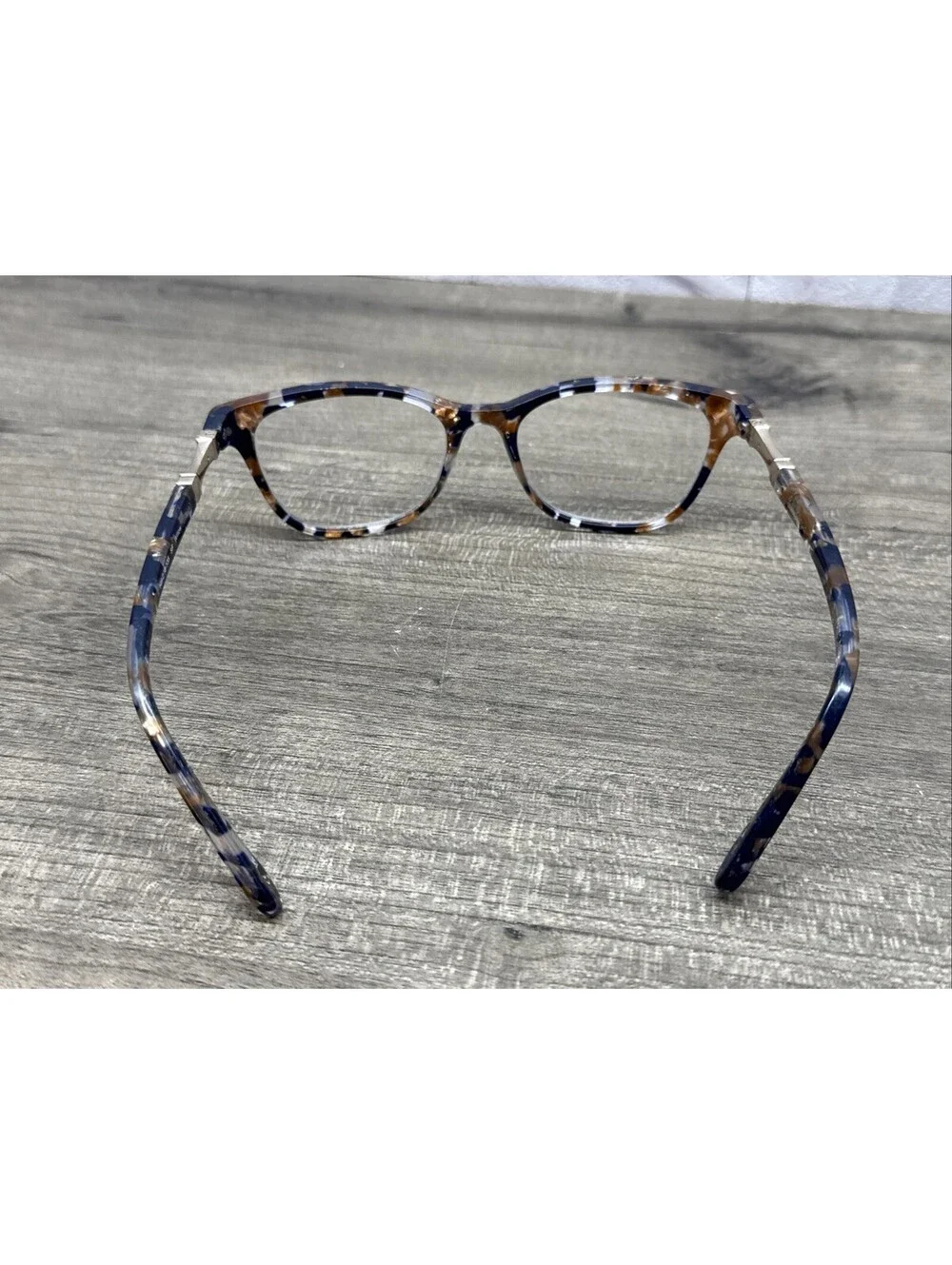 Lilly Pulitzer Eyewear WILLOW SF 49-16-135 Blue Brown Marble Flex Hinge Frames